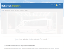 Tablet Screenshot of dubrovnik-transfers.com